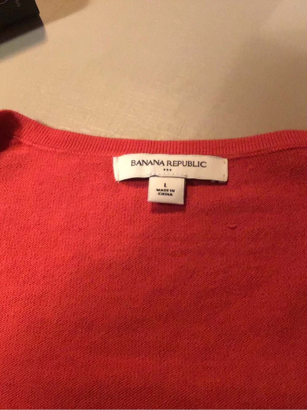 Banana Republic Scoop Neck Tee in Coral Red - Picture 3 of 14